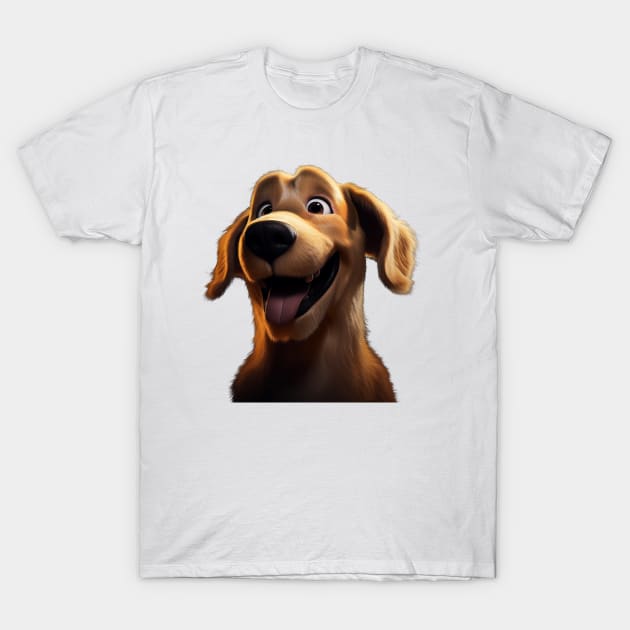 Golden Lilly Happy T-Shirt by goldenretriever_lilly